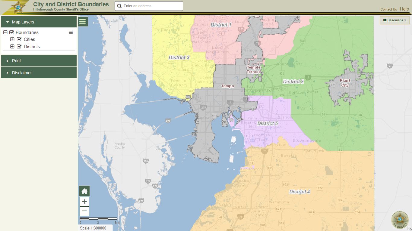 City and District Boundaries - Hillsborough County Sheriff's Office